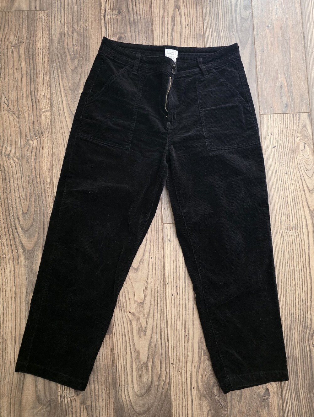 Time & Tru Black Courdaroy Pants Size 12